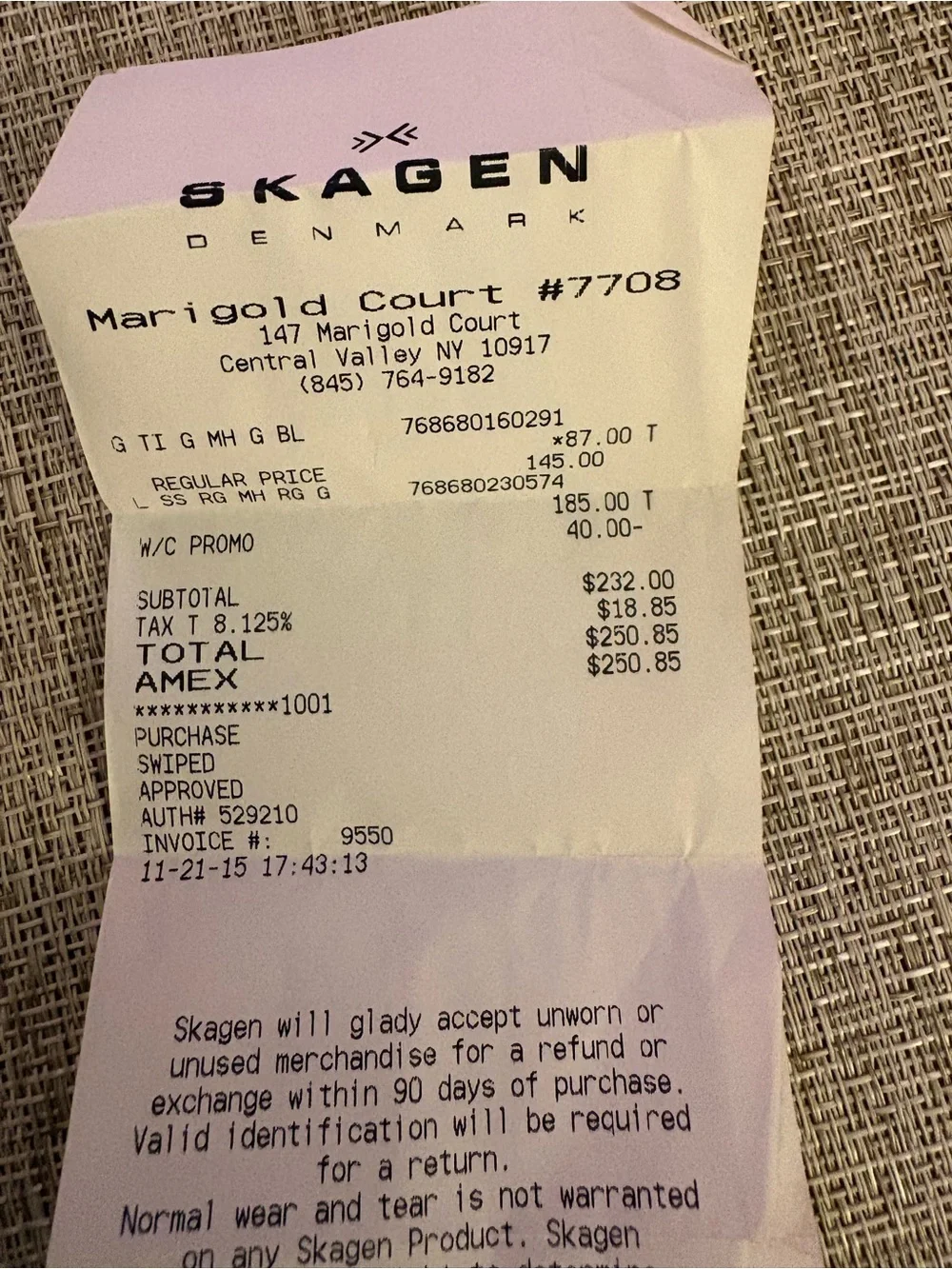 Skagen Woman’s Rose Gold Watch